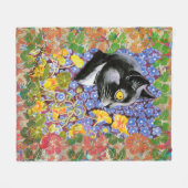Couverture Polaire Art de Chat de Louis Wain (Devant (Horizontal))