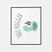 Couverture Polaire art de l'arbre vert scandinave simple moderne ment (Devant)