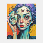 Couverture Polaire Art de l'auto-réflexion brisé (Devant)