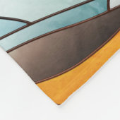 Couverture Polaire Art de mosaïque Ocean Sunset (Coin)