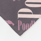 Couverture Polaire Art de mot de caniche (Coin)