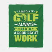 Couverture Polaire Art de mots pour amateurs de golf amusants (Devant)