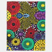Couverture Polaire Art de points abstrait 1 (Devant)
