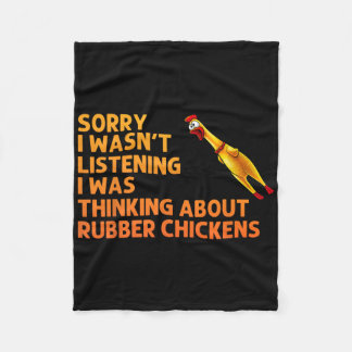 Couverture Polaire Art de poulet en caoutchouc drôle pour hommes femm