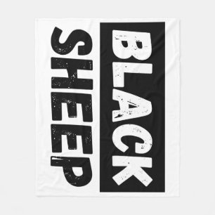 Couverture Polaire Art de rue rebelle à l'anglais détresse Black Shee