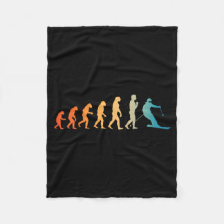 Couverture Polaire Art de ski cool pour hommes femmes thème ski