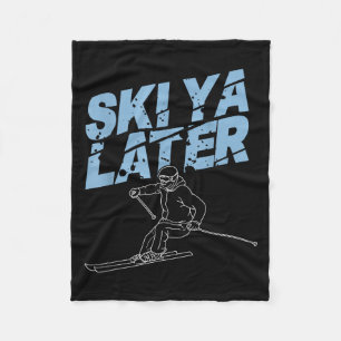Couverture Polaire Art De Ski Unique Pour Hommes Femmes Kids Skier Mo