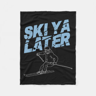 Couverture Polaire Art De Ski Unique Pour Hommes Femmes Kids Skier Mo