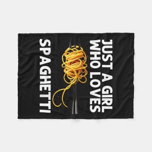 Couverture Polaire Art de spaghetti cool pour filles femmes nourritur (Devant (Horizontal))
