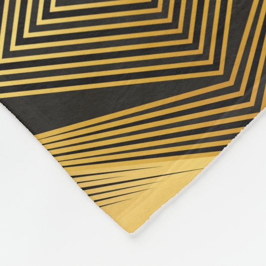 Couverture Polaire Art Déco : Arrière - plan géométrique Abstrait (Coin)