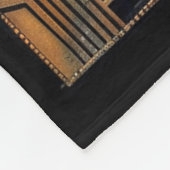 Couverture Polaire Art Déco Art Nouveau Or Noir Élégant (Coin)