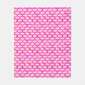 Couverture Polaire Art Déco industriel chic - rose, fuchsia, orchidée (Devant)