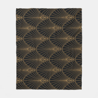Couverture Polaire Art déco : motif géométrique classique.