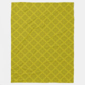 Couverture Polaire Art déco olive verte géométrique (Devant)