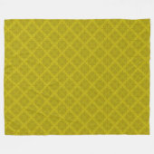 Couverture Polaire Art déco olive verte géométrique (Devant (Horizontal))