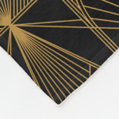 Couverture Polaire Art Deco Pattern. Seamless black and gold backgrou (Coin)