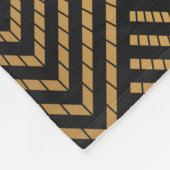 Couverture Polaire Art Deco Pattern. Seamless black and gold backgrou (Coin)