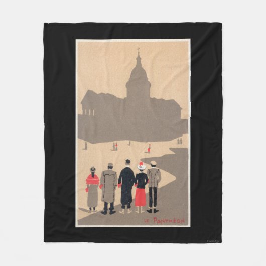 Couverture Polaire Art déco SceneParis, France de Le Pantheon (Devant)