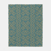 Couverture Polaire Art déco turquoise (Devant)