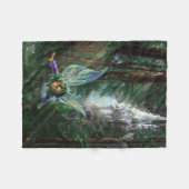 Couverture Polaire Art d'imaginaire de fée et de châteaux (Devant (Horizontal))