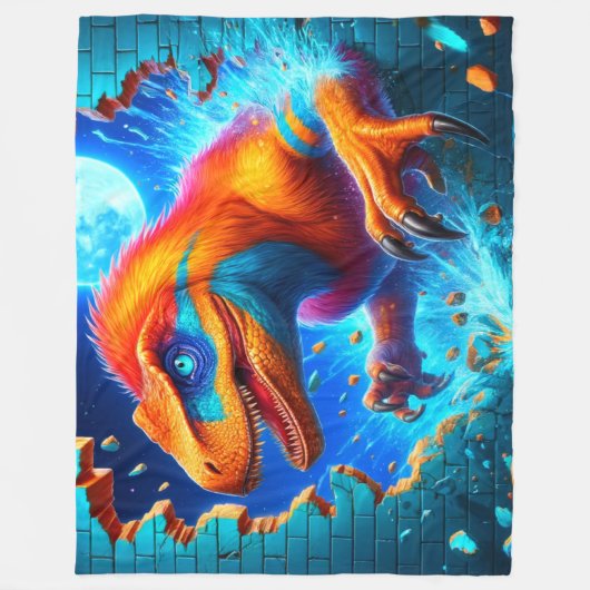 Couverture Polaire Art Dinosaur (Devant)
