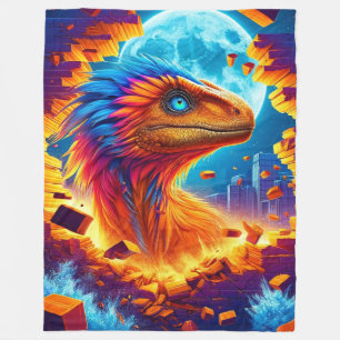 Couverture Polaire Art Dinosaur
