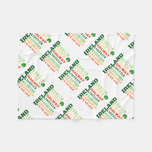 COUVERTURE POLAIRE ART DU MÉTRO IRLANDE (Devant (Horizontal))