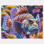 Couverture Polaire Art du poisson (Devant (Horizontal))