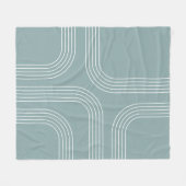 Couverture Polaire Art en ligne de style moyen siècle Abstrait (Devant (Horizontal))