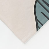 Couverture Polaire Art feuille Boho (Coin)