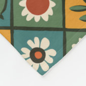 Couverture Polaire Art Floral Africain (Coin)
