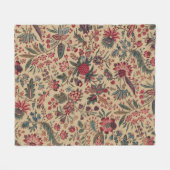 Couverture Polaire Art floral de la tapisserie (Devant (Horizontal))