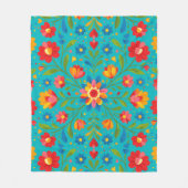Couverture Polaire Art floral folklorique (Devant)