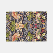 Couverture Polaire Art floral Nouveau de voleur de fraise de William (Devant (Horizontal))