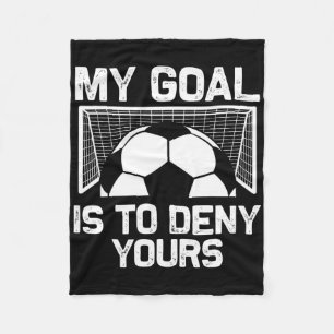Couverture Polaire Art Gardien de But de Football Pour Hommes Femmes