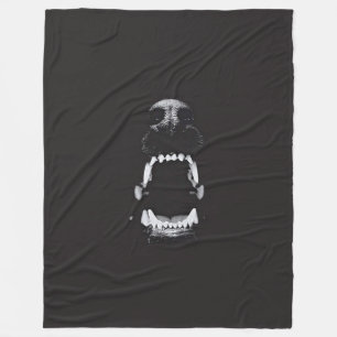 Couverture Polaire Art gothique foncé d'imaginaire de chien d'enfer