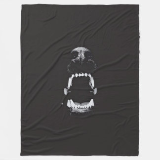 Couverture Polaire Art gothique foncé d'imaginaire de chien d'enfer