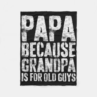 Couverture Polaire Art Grand-père Cool Pour Hommes Grand-père Papa Pa