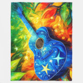 Couverture Polaire Art guitare (Devant)