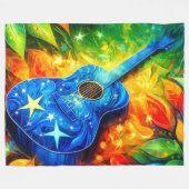 Couverture Polaire Art guitare (Devant (Horizontal))