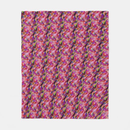 Couverture Polaire art indigot et violet (Devant)