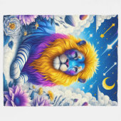 Couverture Polaire Art Lion (Devant (Horizontal))