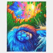 Couverture Polaire Art Lion (Devant)
