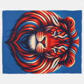 Couverture Polaire Art Lion (Devant (Horizontal))