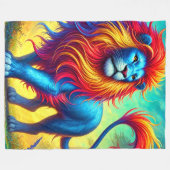 Couverture Polaire Art Lion (Devant (Horizontal))
