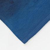 Couverture Polaire Art liquide. Or métallique liquide en bleu abstrai (Coin)