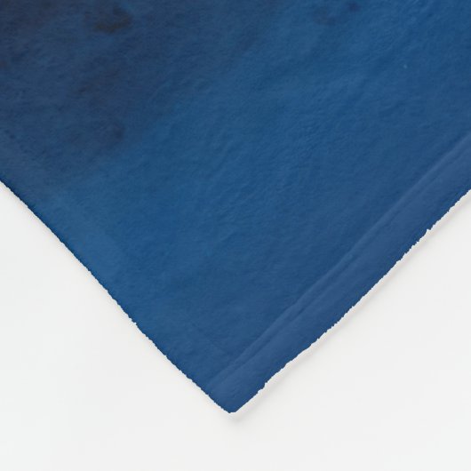 Couverture Polaire Art liquide. Or métallique liquide en bleu abstrai (Coin)