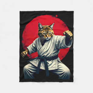 Couverture Polaire Art Martial Japonais Judo Karate Chat Homme Femmes