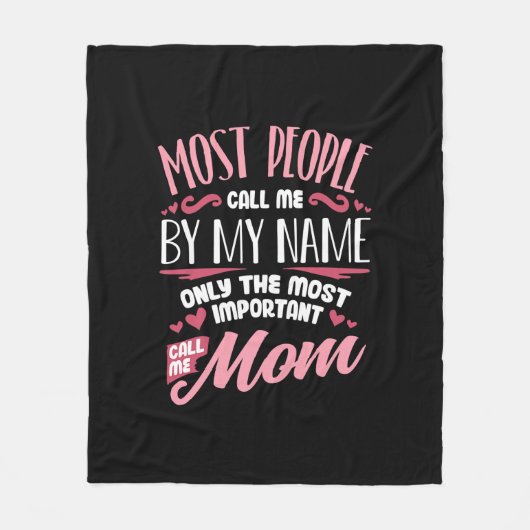 Couverture Polaire Art Mère | Plus important Appelez-moi Maman Annive (Devant)