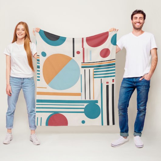 Couverture Polaire Art moderne Abstrait (En situation)